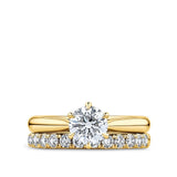 0.52 Carat Diamond Pave Wedding Band in 18ct Yellow Gold