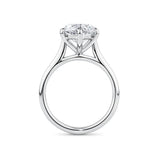 Round Brilliant Cut Diamond Engagement Ring in 18ct White Gold