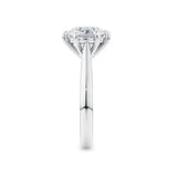 Round Brilliant Cut Diamond Engagement Ring in 18ct White Gold