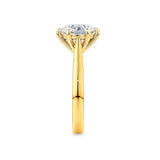 Round Brilliant Cut Diamond Engagement Ring in 18ct Yellow Gold