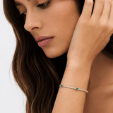 Emerald and Diamond Bracelet in 18ct Yellow Gold