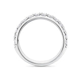 Quintessential 3.00 Carat Diamond Ring in 18ct white gold from Hardy Brothers Jewellers, shown from the side profile