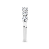 1.35 Carat Round Brilliant Cut Diamond Half Eternity Ring in 18ct White Gold