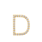 Initial Diamond Pendant in 18ct Yellow Gold