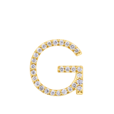 Initial Diamond Pendant in 18ct Yellow Gold