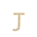 Initial Diamond Pendant in 18ct Yellow Gold