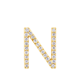 Initial Diamond Pendant in 18ct Yellow Gold