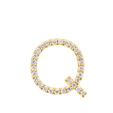 Initial Diamond Pendant in 18ct Yellow Gold