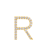 Initial Diamond Pendant in 18ct Yellow Gold