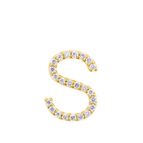 Initial Diamond Pendant in 18ct Yellow Gold