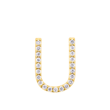 Initial Diamond Pendant in 18ct Yellow Gold