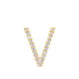 Initial Diamond Pendant in 18ct Yellow Gold