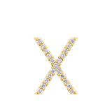 Initial Diamond Pendant in 18ct Yellow Gold
