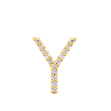 Initial Diamond Pendant in 18ct Yellow Gold