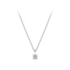 0.15 Carat Diamond Solitaire Pendant in 18ct White Gold