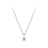 0.15 Carat Diamond Solitaire Pendant in 18ct White Gold