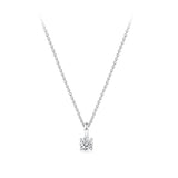 0.25 Carat Diamond Solitaire Pendant in 18ct White Gold