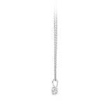 0.25 Carat Diamond Solitaire Pendant in 18ct White Gold