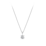 0.50 Carat Diamond Solitaire Pendant in 18ct White Gold
