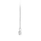 1.00 Carat Diamond Solitaire Pendant in 18ct White Gold