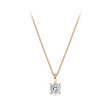 1.00 Carat Diamond Solitaire Pendant in 18ct Yellow Gold
