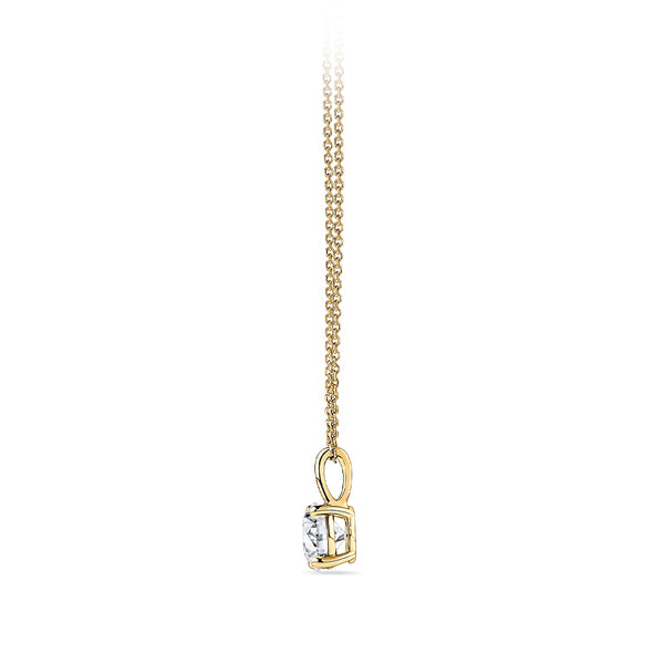 1.00 Carat Diamond Solitaire Pendant in 18ct Yellow Gold
