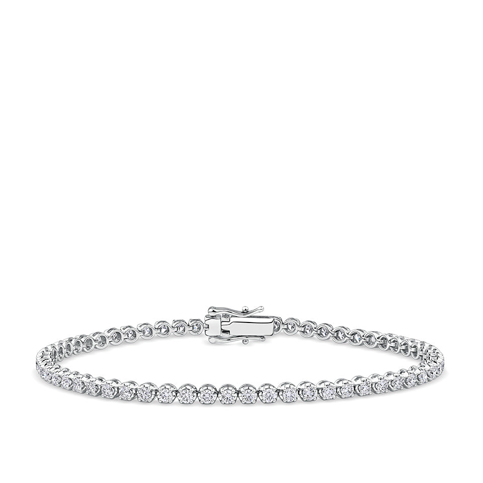 2.00 Carat Diamond Tennis Bracelet in 18ct White Gold