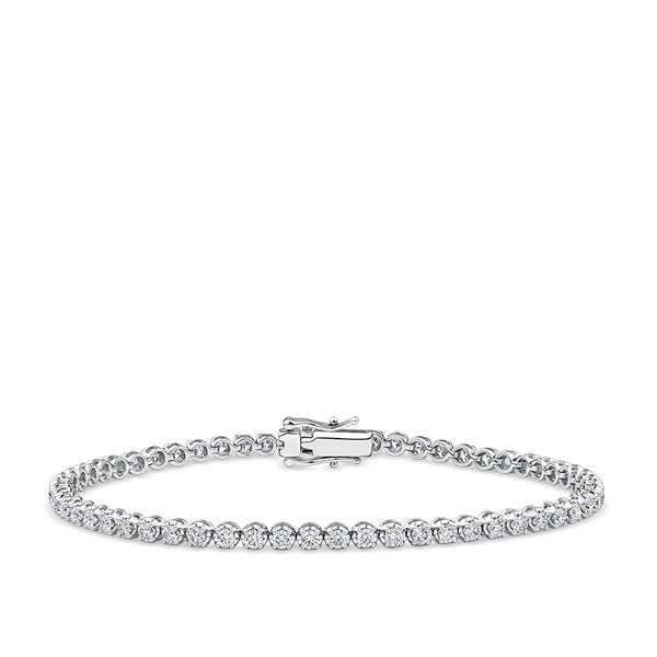 2.00 Carat Diamond Tennis Bracelet in 18ct White Gold