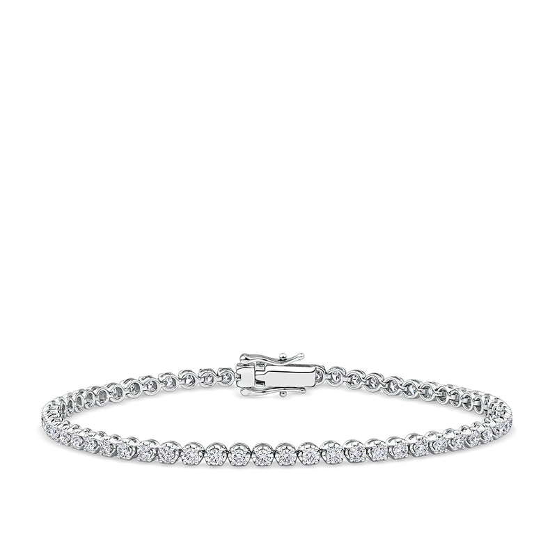 2.00 Carat Diamond Tennis Bracelet in 18ct White Gold
