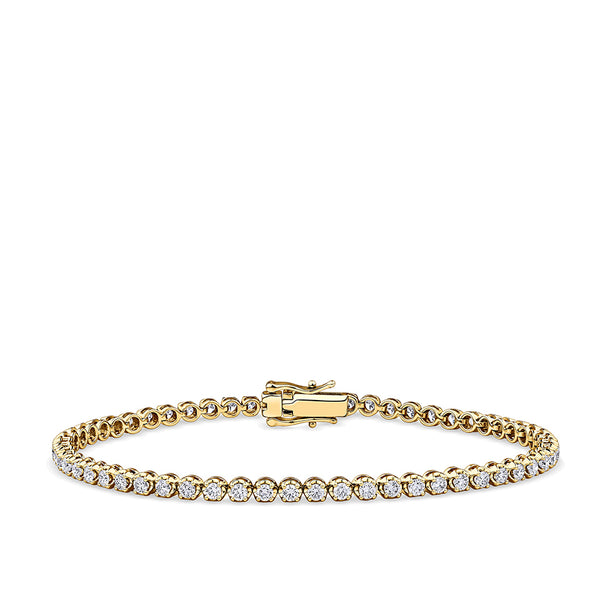 2.00 Carat Diamond Tennis Bracelet in 18ct Yellow Gold