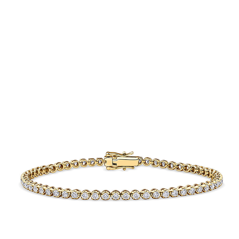 2.00 Carat Diamond Tennis Bracelet in 18ct Yellow Gold