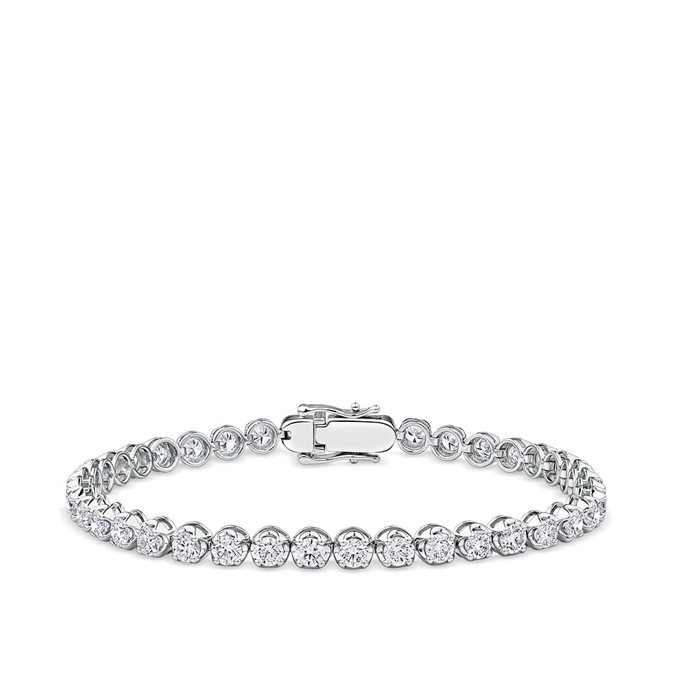 6.00 Carat Diamond Tennis Bracelet in 18ct White Gold
