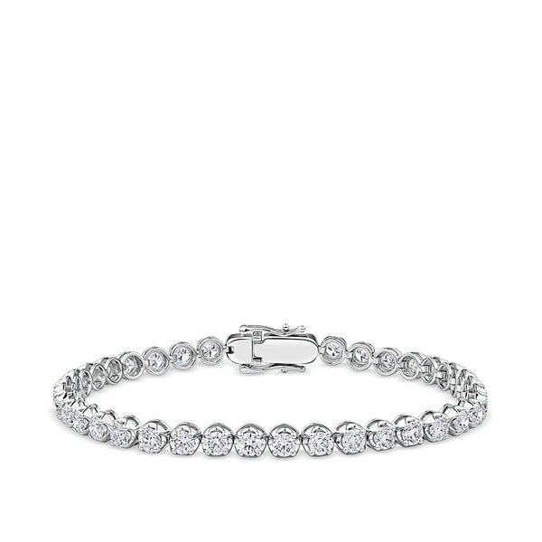 6.00 Carat Diamond Tennis Bracelet in 18ct White Gold
