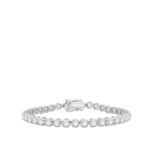 6.00 Carat Diamond Tennis Bracelet in 18ct White Gold