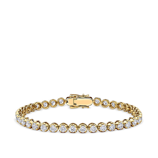 6.00 Carat Diamond Tennis Bracelet in 18ct Yellow Gold