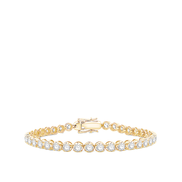 6.00 Carat Diamond Tennis Bracelet in 18ct Yellow Gold