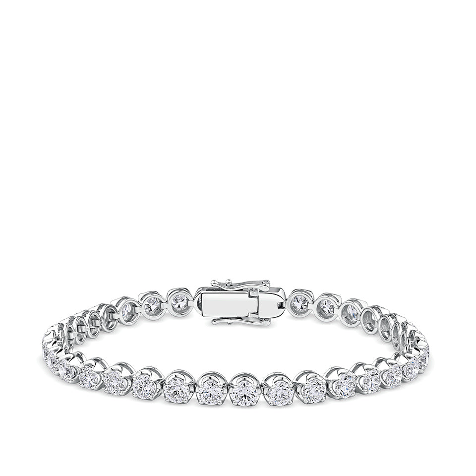 9.00 Carat Diamond Tennis Bracelet in 18ct White Gold