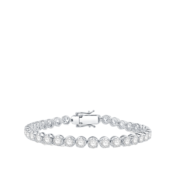 9.00 Carat Diamond Tennis Bracelet in 18ct White Gold