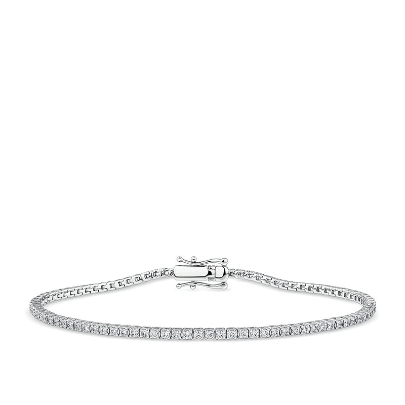 1.00 Carat Diamond Tennis Bracelet in 18ct White Gold