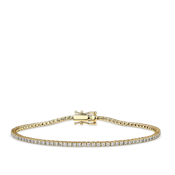 1.00 Carat Diamond Tennis Bracelet in 18ct Yellow Gold