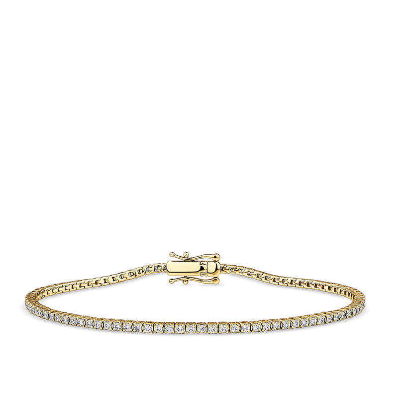 1.00 Carat Diamond Tennis Bracelet in 18ct Yellow Gold