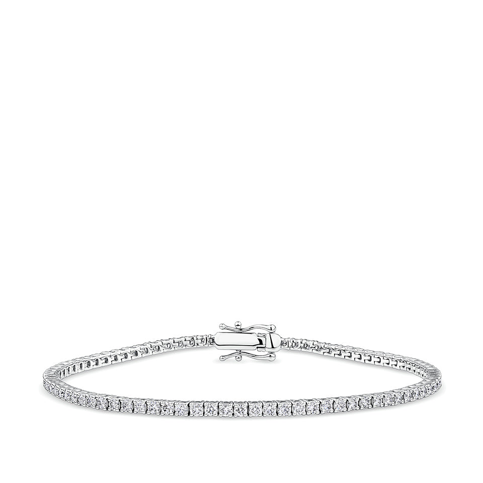 2.00 Carat Diamond Tennis Bracelet in 18ct White Gold