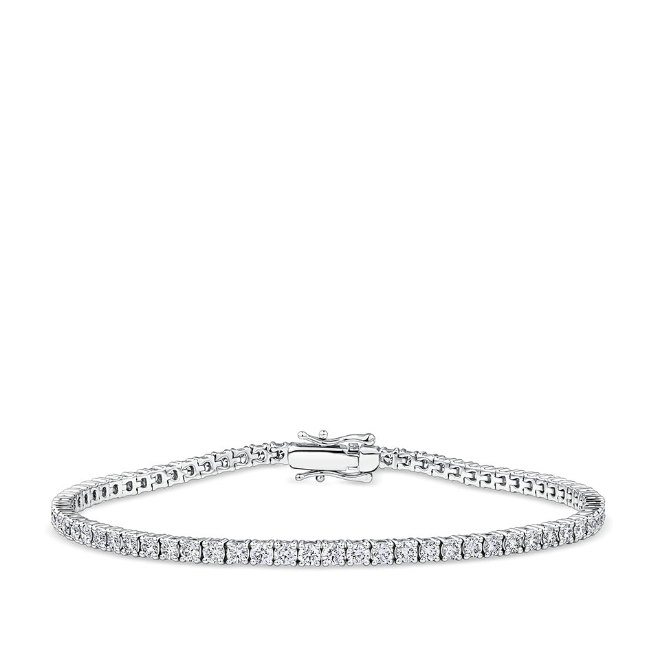 3.00 Carat Diamond Tennis Bracelet in 18ct White Gold