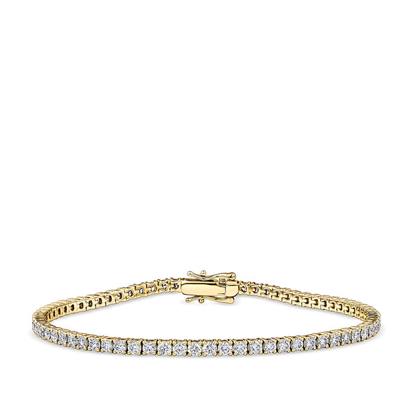 3.00 Carat Diamond Tennis Bracelet in 18ct Yellow Gold