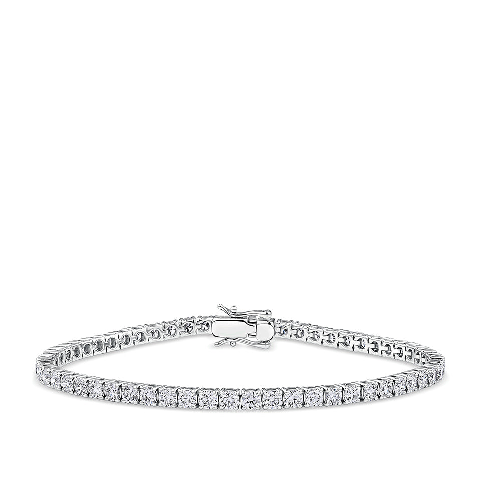 5.00 Carat Diamond Tennis Bracelet in 18ct White Gold