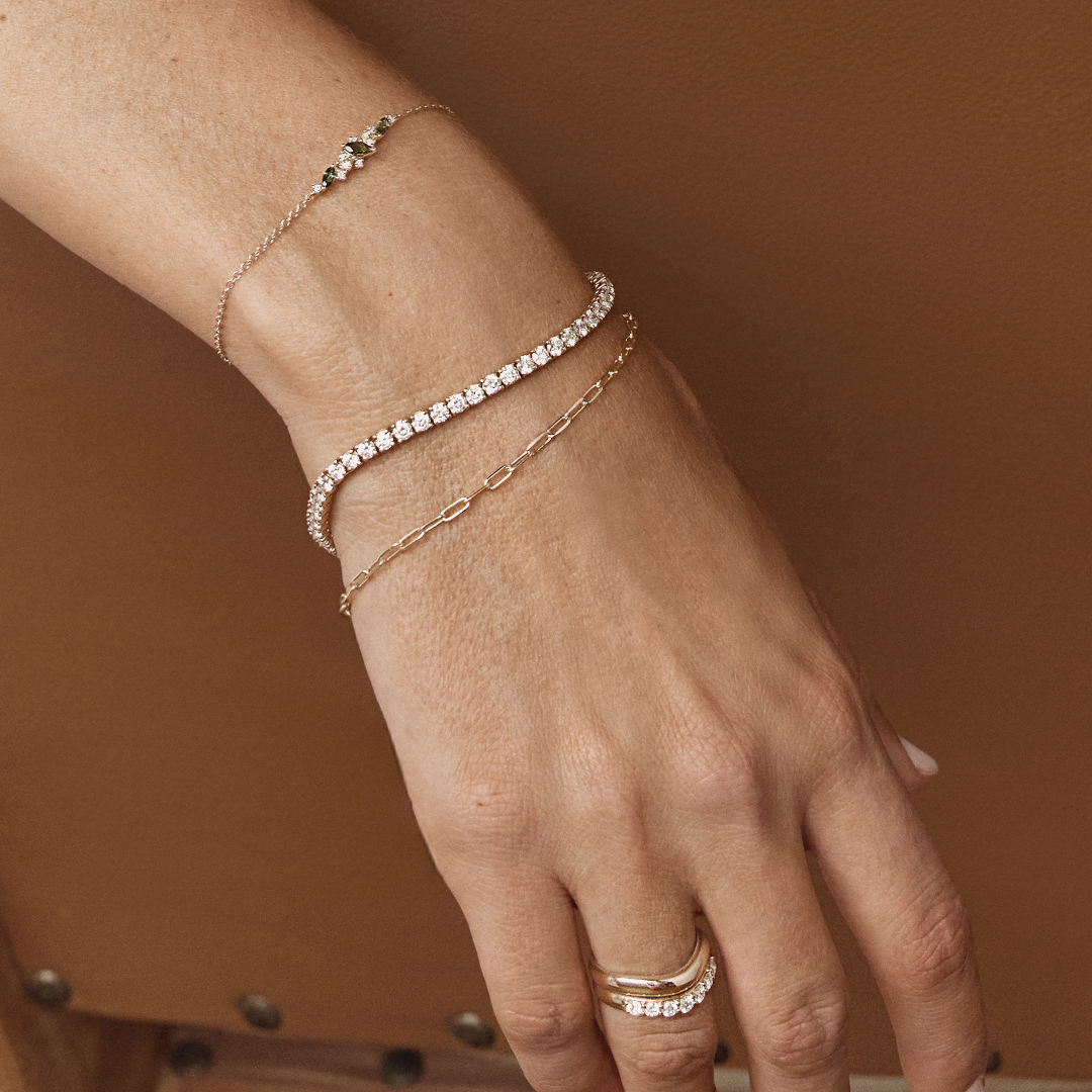 5.00 Carat Diamond Tennis Bracelet in 18ct Yellow Gold