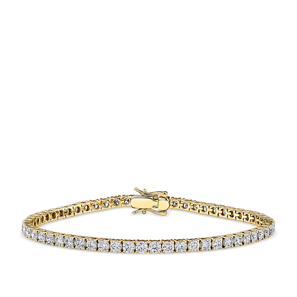 5.00 Carat Diamond Tennis Bracelet in 18ct Yellow Gold