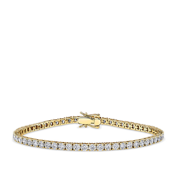 5.00 Carat Diamond Tennis Bracelet in 18ct Yellow Gold