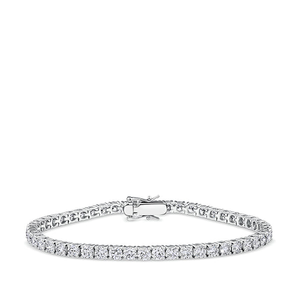 7.00 Carat Diamond Tennis Bracelet in 18ct White Gold