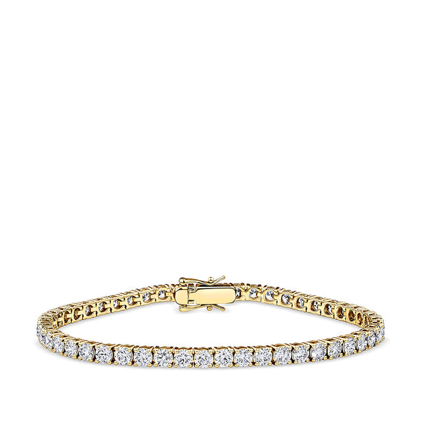 7.00 Carat Diamond Tennis Bracelet in 18ct Yellow Gold